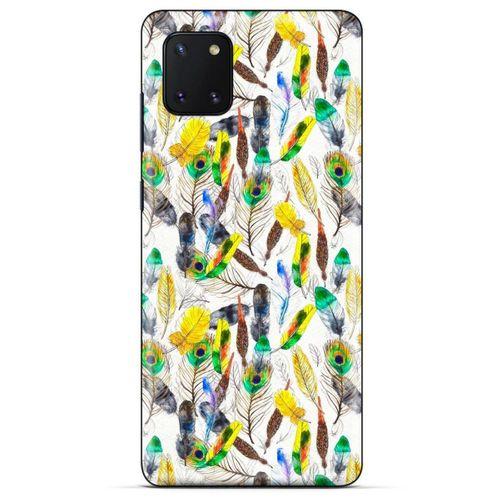 Huawei Y5P Kılıf Desenli Özel Seri Tüyler (5) Koruma Kabı