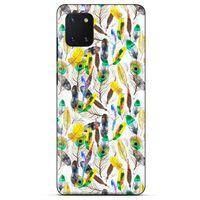 Huawei Y5P Kılıf Desenli Özel Seri Tüyler (5) Koruma Kabı