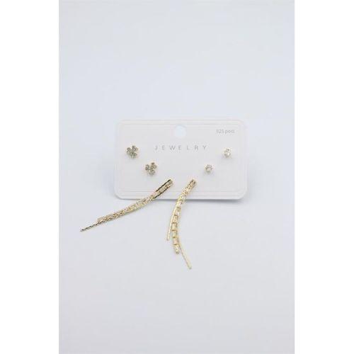 Çoklu Set Küpe - Altın