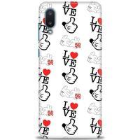 Samsung Galaxy A02 Kılıf HD Baskılı Kılıf - Love Mickey + Tam Ekran Koruyucu