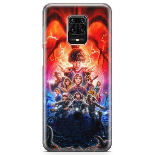 Xiaomi Redmi Note 9S Kılıf Sranger Things Arka Kapak Koruma Desenli Full Koruyucu