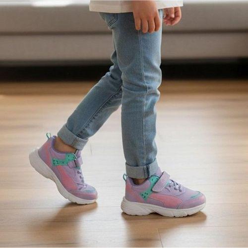 Wisco 068 Lila Cırtlı Kız Çocuk Spor Ayakkabı