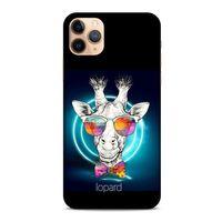 Apple Iphone 11 Pro Kılıf FunnyMaX (6) Silikon Kılıf Siyah Zürafa