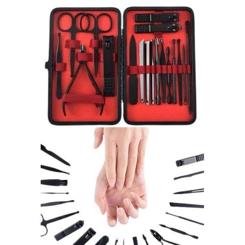 17 Parça Manikür Pedikür Seti El Ayak Bakım Seti Tırnak Makası Törpü