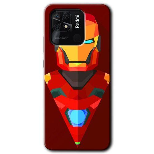 Potkal Hediye Fabrikası Xiaomi Redmi 10C Kılıf HD Desen Baskılı Arka Kapak - İron Man Çizim