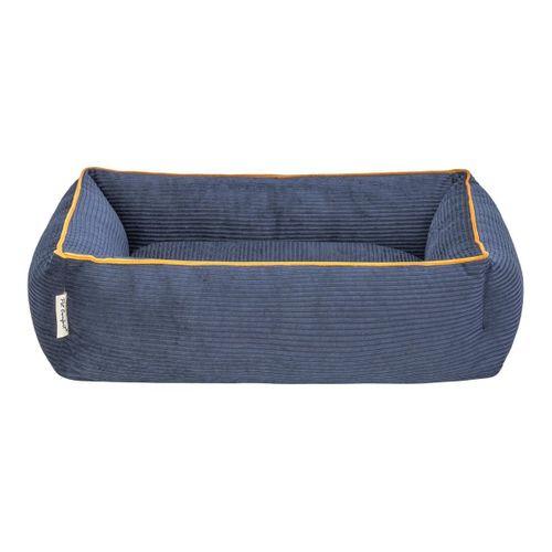 Pet Comfort Golf  Kedi ve Köpek Yatağı Parliament Mavi w Hardal Biye XS 55x45cm