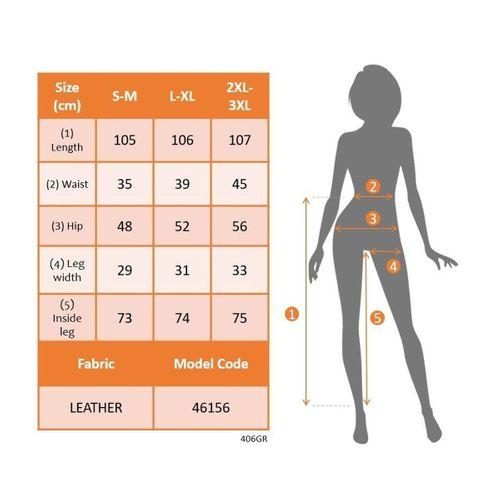 Kadın Yüksek Bel Kuşaklı Deri Pantolon