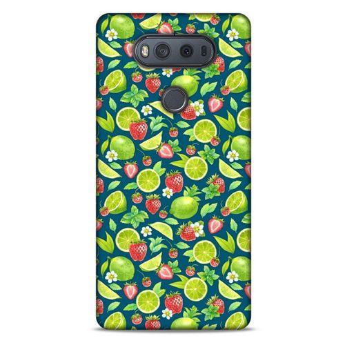 Frutix Çilek Lime  01 LG K61 Kılıf Desenli Silikon