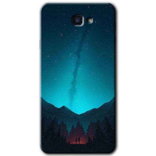 Potkal Hediye Fabrikası Samsung Galaxy J7 Prime 2 HD Baskılı Kılıf + 9D Tam Ekran Koruyucu - Night Fores Mount