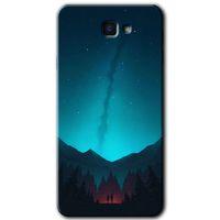 Potkal Hediye Fabrikası Samsung Galaxy J7 Prime 2 HD Baskılı Kılıf + 9D Tam Ekran Koruyucu - Night Fores Mount
