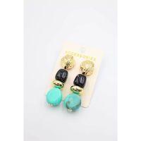 Boncuklu Küpe - Siyah