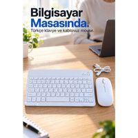 Türkçe Q Kablosuz Klavye Ve Beyaz Mouse Takımı