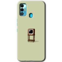 MRCİLETİSİM Tecno Spark 7T Kılıf HD Desen Baskılı Arka Kapak+Temperli Cam - Retro-TV
