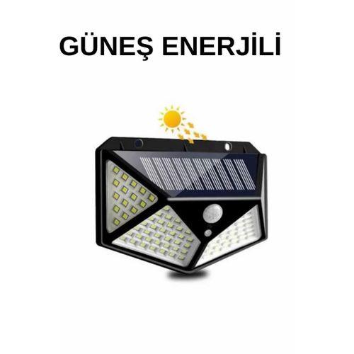 Solar Sensörlü Duvar Lambası Bahçe Lambaso Parlak Beyaz Işık Suya Dayanıklı