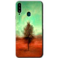 Samsung Galaxy A20s Kılıf Baskılı Kapak - Outlines Paint +Tam Kaplayan Mat Seramik