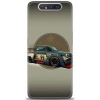 Samsung Galaxy A80 Kılıf HD Baskılı Kılıf - Klasik Araba + Tam Ekran Koruyucu