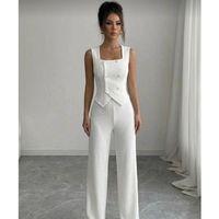 Kadın Düğmeli Bürümcük Kumaş Takım