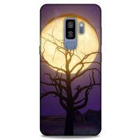 Samsung Galaxy S9 Plus Uyumlu Kılıf Mor Delisi (7) Telefon Kılıfı Ay Ağaç