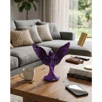Mor Melek Biblo Küçük Boy Dekoratif Angel Figür Modern Ev Aksesuarı