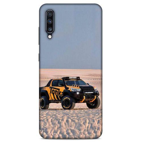 Lopard Samsung Galaxy A70 Uyumlu Kılıf PickUpX (44) Tough Armor Kılıf Turuncu Siyah