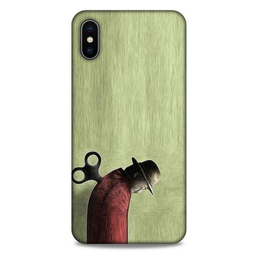 Apple iPhone XS Max Kılıf Depresyon (48) Bumper Kılıf Kahve Yeşil