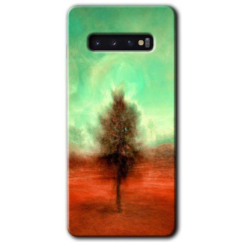 Galaxy S10 Kılıf HD Desen Baskılı Arka Kapak - Outlines Paint + Kırılmaz Cam