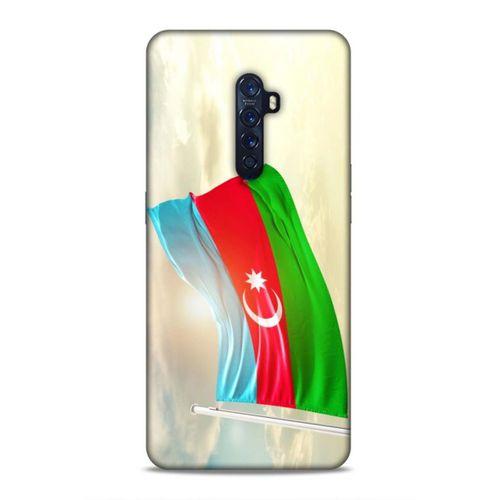 Oppo Reno 2 Uyumlu Kılıf Azarbaijan (7) Telefon Kılıfı Gökyüzü Bayrak