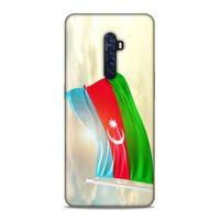 Oppo Reno 2 Uyumlu Kılıf Azarbaijan (7) Telefon Kılıfı Gökyüzü Bayrak