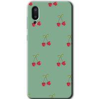 Potkal Hediye Fabrikası Samsung Galaxy A02 Kılıf HD Desen Baskılı Arka Kapak - Kiraz Berry