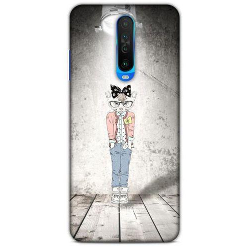 Xiaomi Redmi K30 Kılıf FunnyMaX (39) Liquid Crystal Kılıf Açık Gri Kedl