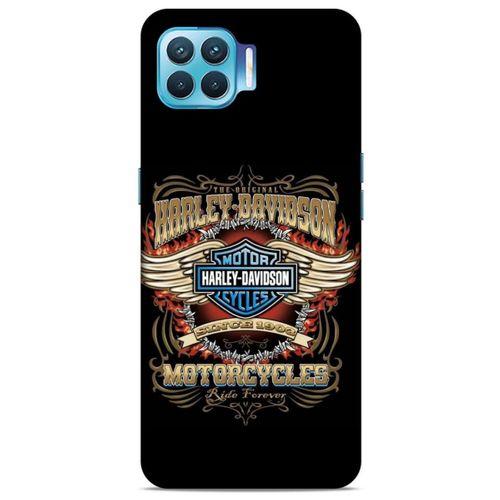Oppo Reno 4 Lite Uyumlu Kılıf Motorsiklet (6) Silikon Kılıf Harley Davidson