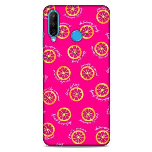 Huawei P30 Lite Uyumlu Kılıf Pembe Delisi (22) Tam Koruma Kılıfı Ejder Meyvsi