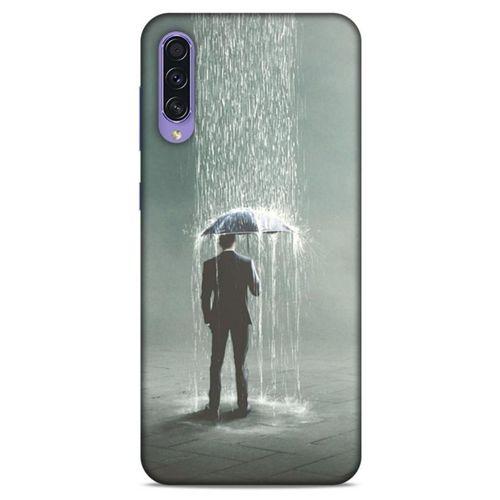 Samsung Galaxy A50s Kılıf Depresyon (49) Ultra Silikon Kılıf Sarı Yeşil