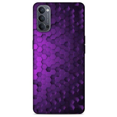 Oppo Reno 4 Uyumlu Kılıf Mor Delisi (4) Koruma Kılıfı Altıgen