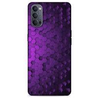 Oppo Reno 4 Uyumlu Kılıf Mor Delisi (4) Koruma Kılıfı Altıgen