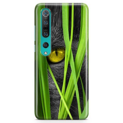 Xiaomi Mi 10 Kılıf Kedi Gözü Arka Kapak Koruma Desenli Full Koruyucu