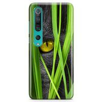 Xiaomi Mi 10 Kılıf Kedi Gözü Arka Kapak Koruma Desenli Full Koruyucu