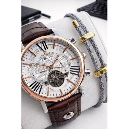 Reward İtalyan Bileklik Hediyeli Deri Kordon Otomatik Mekanizma 5 Atm Erkek Kol Saati W.147651.4