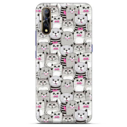 Lopard Casper Via F3 Uyumlu Kılıf Kediler (32) Soft Silikon Kılıf Pembe Burun