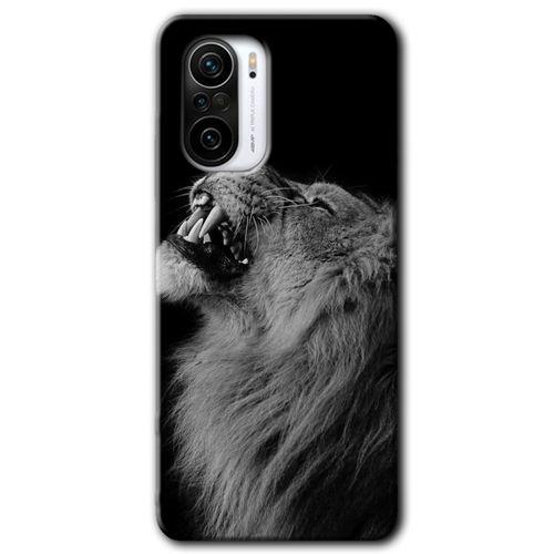 Xiaomi Poco F3 HD Baskılı Kılıf + 9D Tam Ekran Koruyucu - Lion