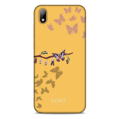 Huawei Y5 2019 Kılıf Kelebek Etkisi (46) Core Armor Kılıf Yeşil Sarı
