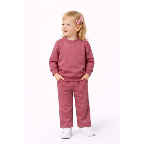 Kız Çocuk Taşlı Sweatshirt Pantolon Takım BGL-ST05273