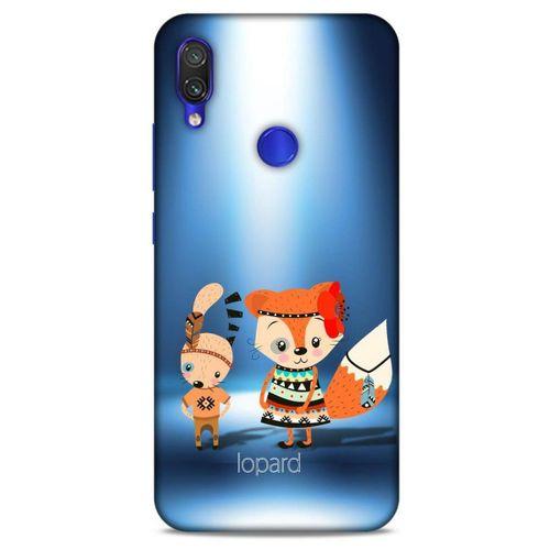 Xiaomi Redmi Note 7 Pro Kılıf FunnyMaX (1) Kılıfı Mavi Beyaz