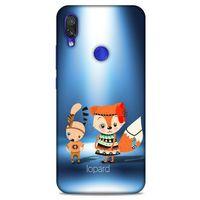 Xiaomi Redmi Note 7 Pro Kılıf FunnyMaX (1) Kılıfı Mavi Beyaz