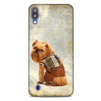 Samsung Galaxy M10 Kılıf Köpek Kıyafetleri (25) Antişok Kapak Brussels Griffon Sweatshirt