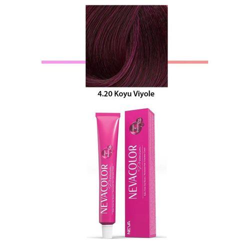 Premium 4.20 Koyu Viyole - Kalıcı Krem Saç Boyası 50 g Tüp