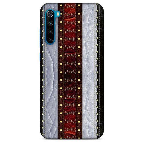 Xiaomi Redmi Note 8T Kılıf Patchwork (11) Tam Koruma Siyah Gri