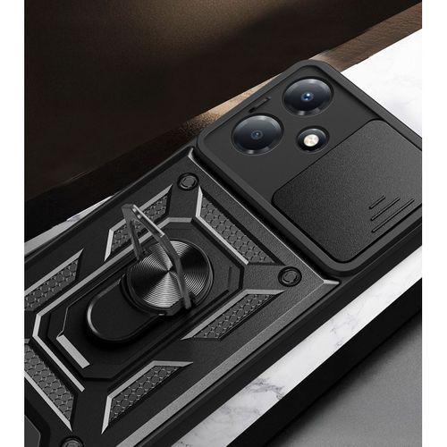 İnfinix Hot 30 Play Kılıf Magnetik Standlı Kamera Korumalı Zore Sürgülü Vega Kapak