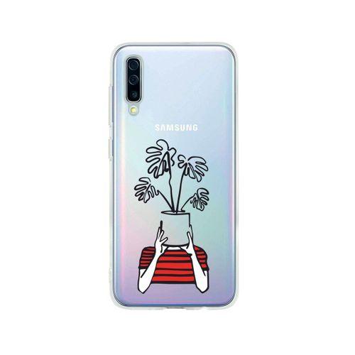 Samsung A50 Mood Plants Şeffaf Telefon Kılıfı