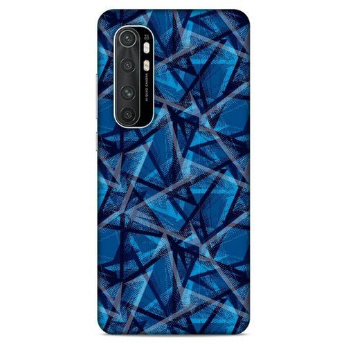 Xiaomi Mi Note 10 Lite Uyumlu Kılıf Mavi Delisi (46) Core Armor Kılıf Geometrik